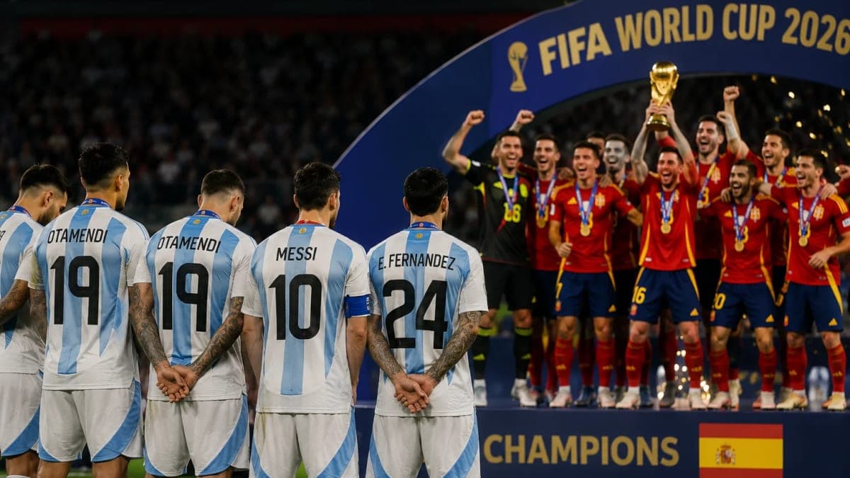 Argentina Face Criticism After Turning Their Backs During Spain's World Cup Trophy Celebration