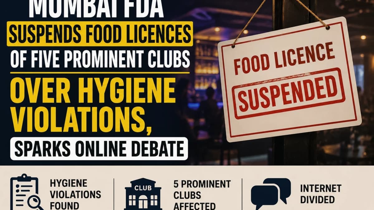 Mumbai FDA Suspends Food Licences of Five Prominent Clubs Over Hygiene Violations, Sparks Online Debate