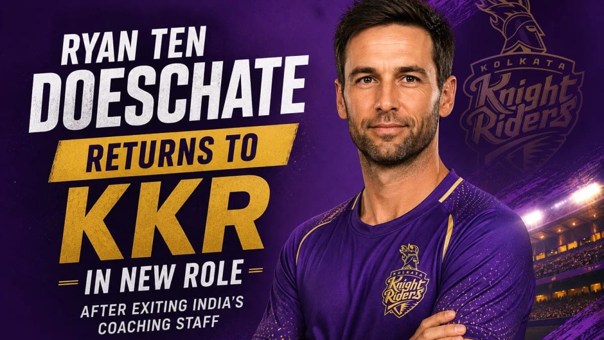 Ryan ten Doeschate Returns to Kolkata Knight Riders in New Role After Exiting India Coaching Staff