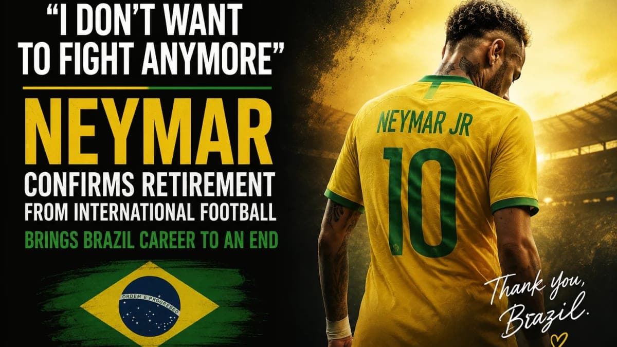 'I Don't Want To Fight Anymore': Neymar Confirms Retirement From International Football, Brings Brazil Career to an End