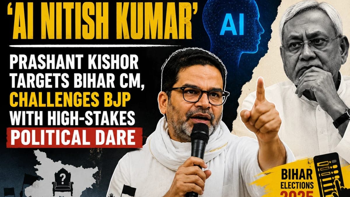 'AI Nitish Kumar': Prashant Kishor Targets Bihar CM, Challenges BJP With High-Stakes Political Dare