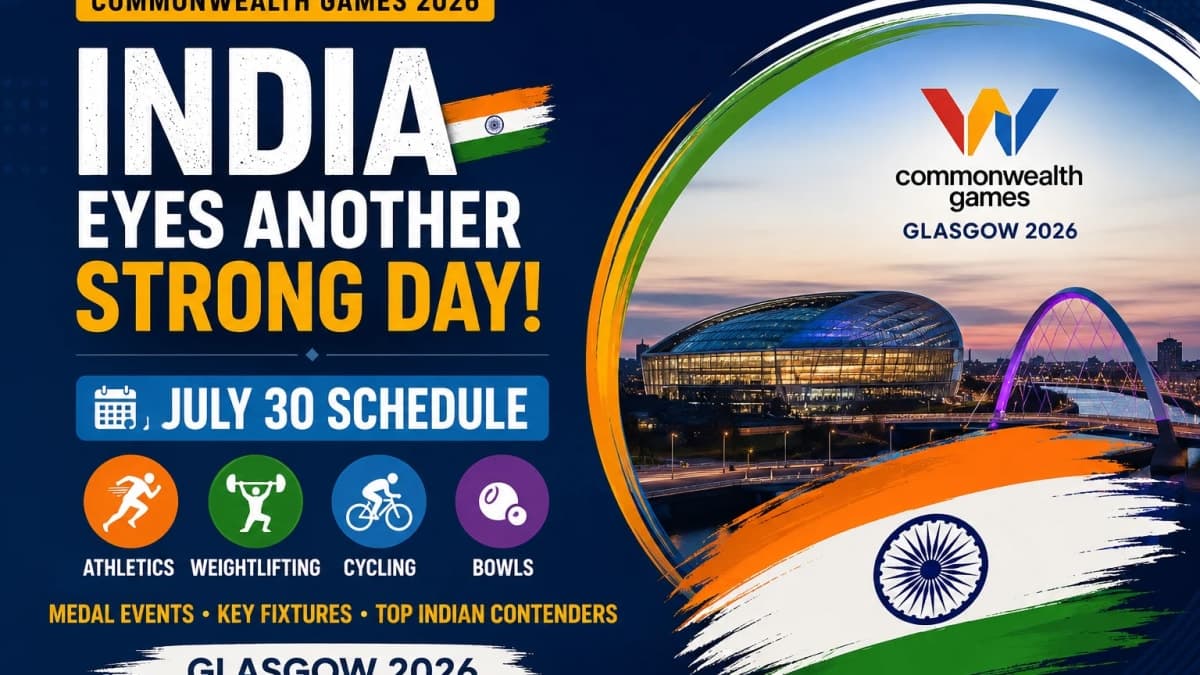India Eyes Another Strong Day at Commonwealth Games: Full July 30 Schedule, Medal Events and Key Fixtures in Glasgow