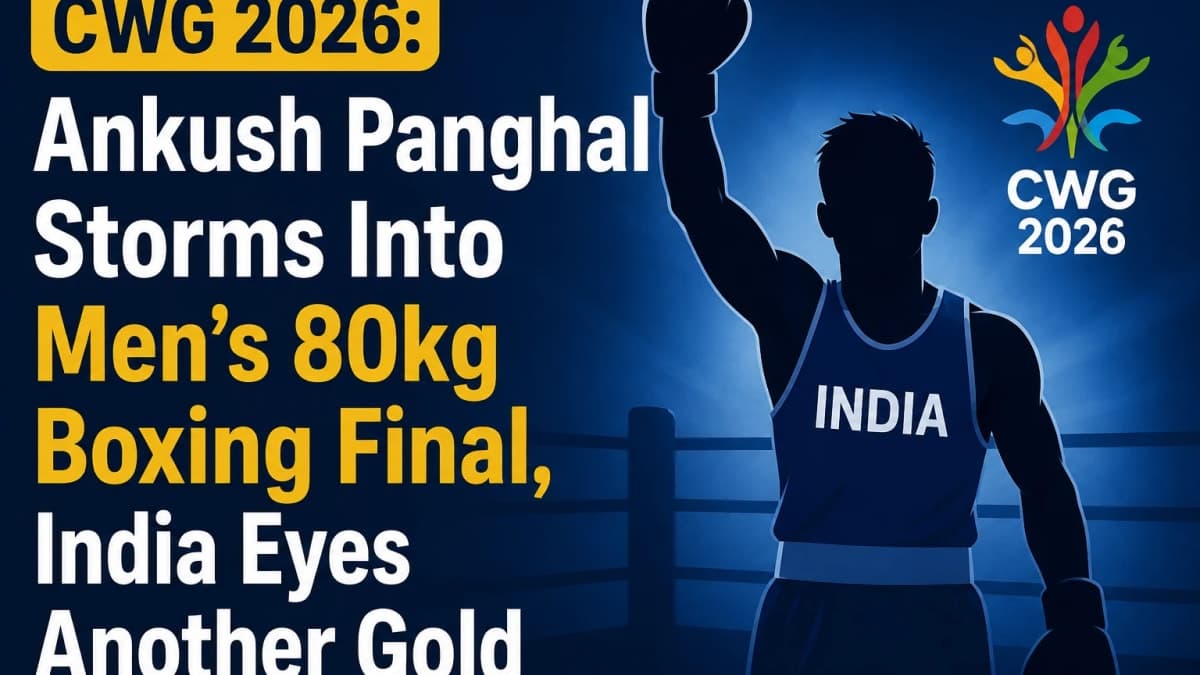 CWG 2026: Ankush Panghal Storms Into Men’s 80kg Boxing Final, India Eyes Another Gold