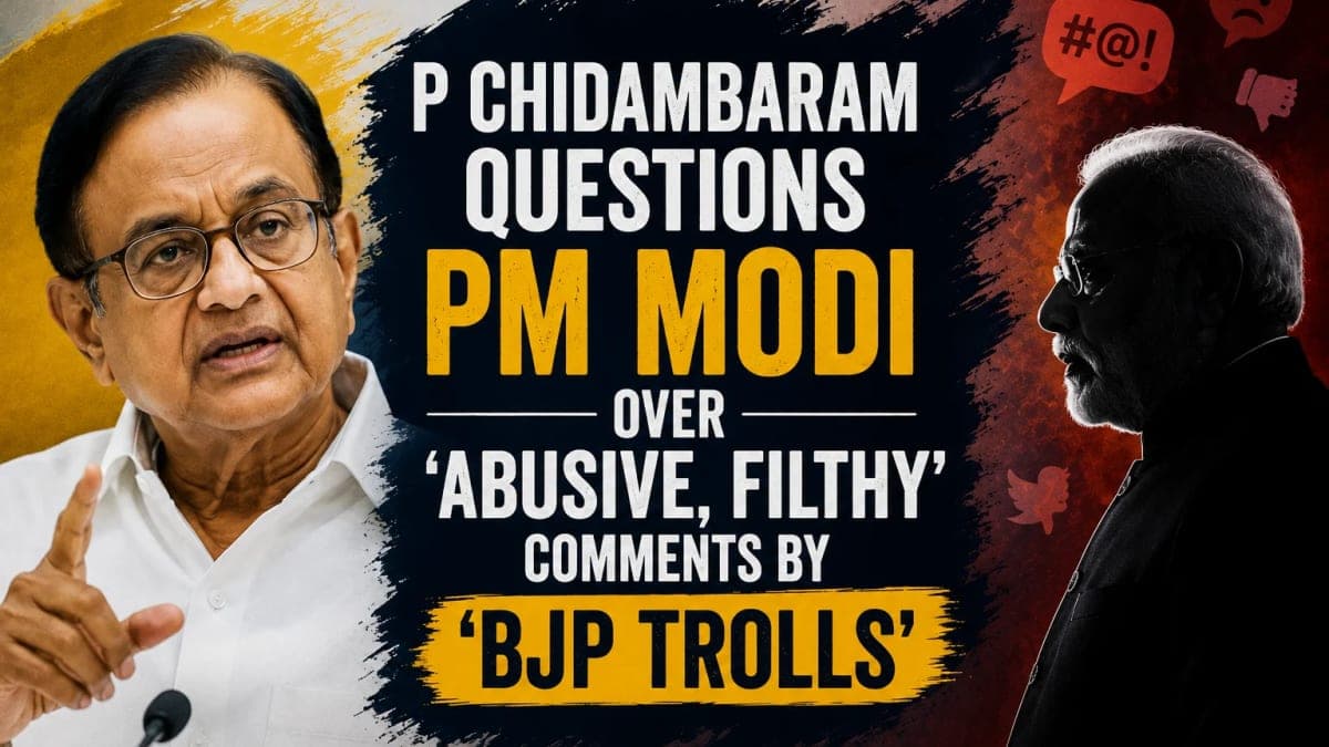P Chidambaram Questions PM Modi Over ‘Abusive, Filthy’ Comments by ‘BJP Trolls’