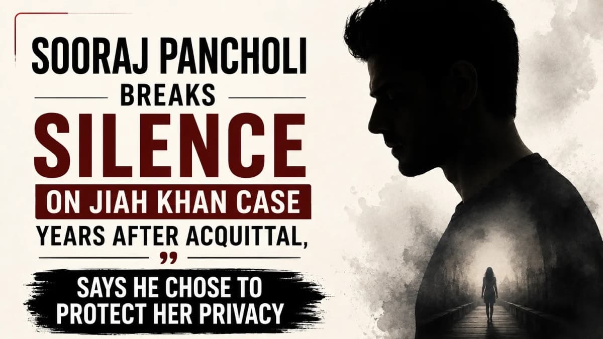 Sooraj Pancholi Breaks Silence on Jiah Khan Case Years After Acquittal, Says He Chose to Protect Her Privacy