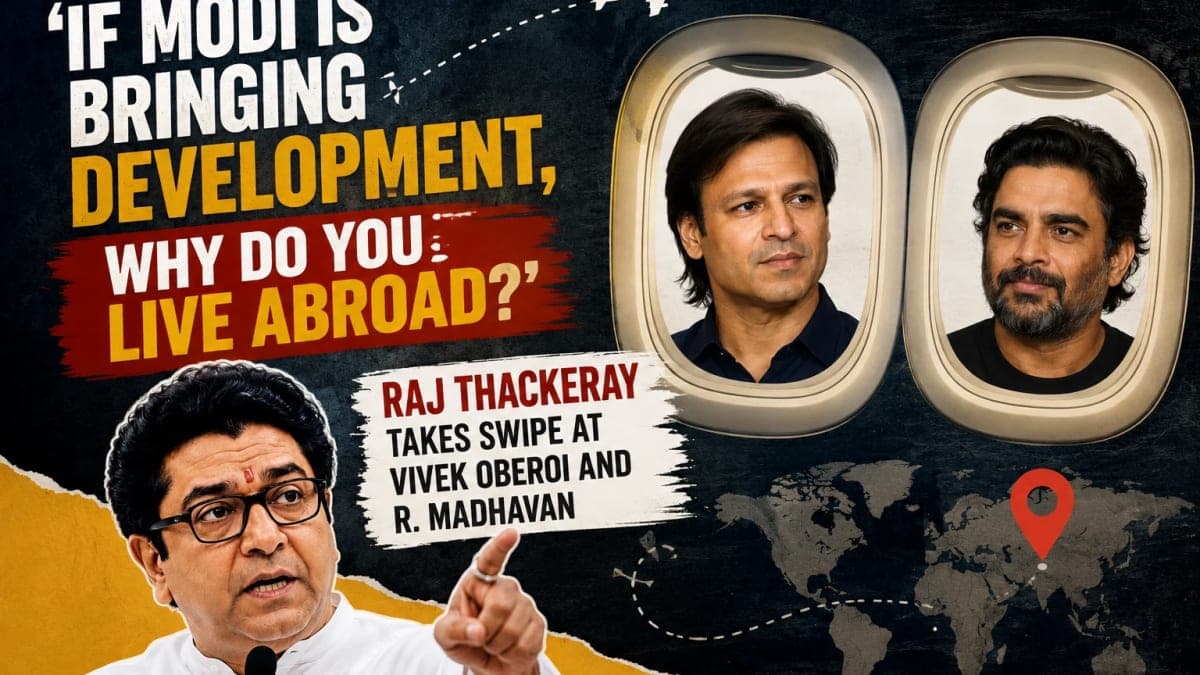 ‘If Modi Is Bringing Development, Why Do You Live Abroad?’ Raj Thackeray Takes Swipe at Vivek Oberoi and R. Madhavan