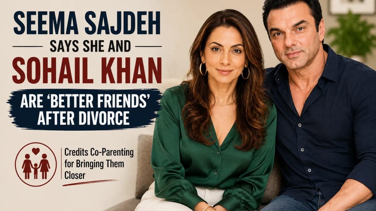 Seema Sajdeh Says She and Sohail Khan Are ‘Better Friends’ After Divorce, Credits Co-Parenting for Bringing Them Closer