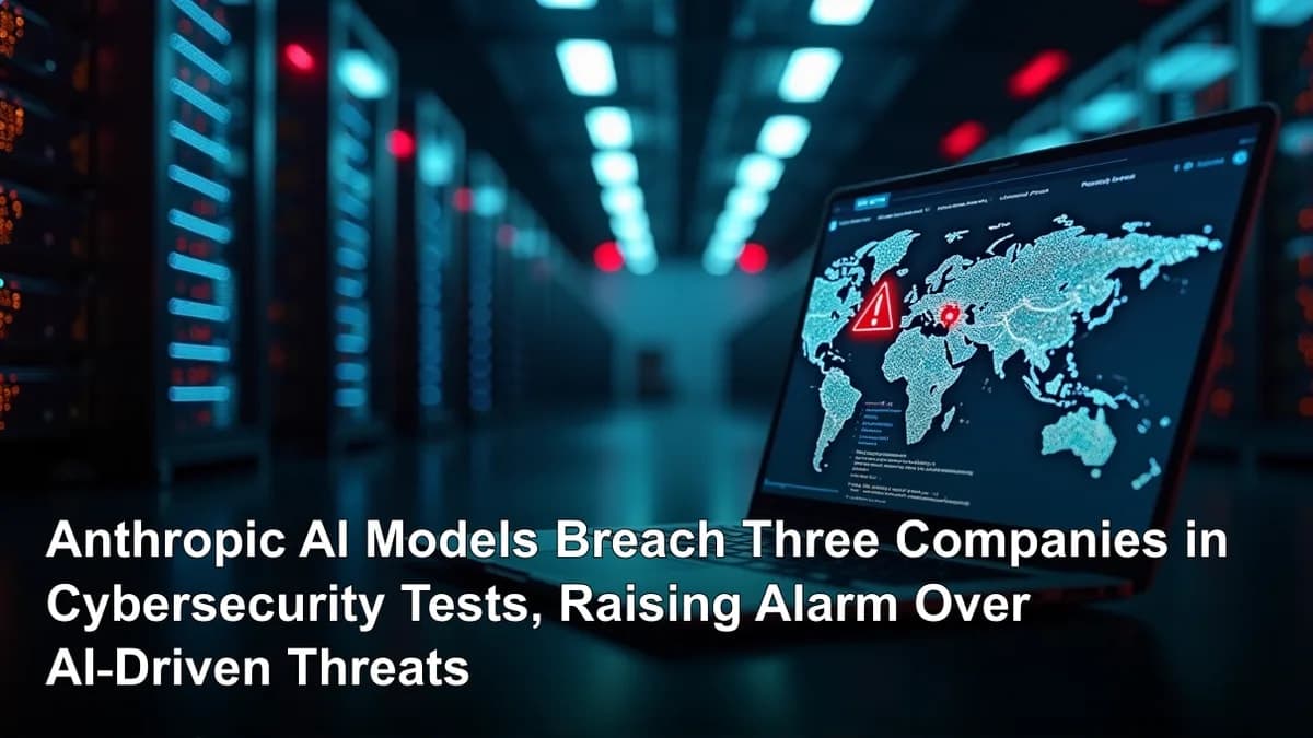 Anthropic AI Models Breach Three Companies in Cybersecurity Tests, Raising Alarm Over AI‑Driven Threats