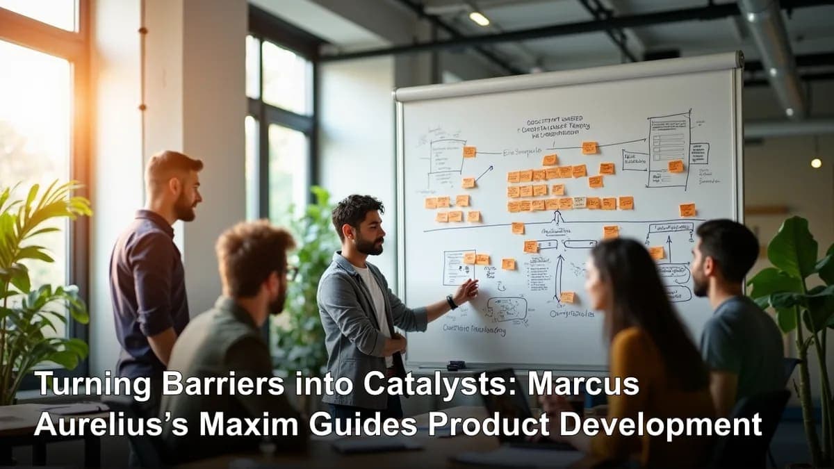 Turning Barriers into Catalysts: Marcus Aurelius’s Maxim Guides Product Development