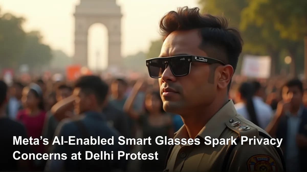 Meta’s AI‑Enabled Smart Glasses Spark Privacy Concerns at Delhi Protest