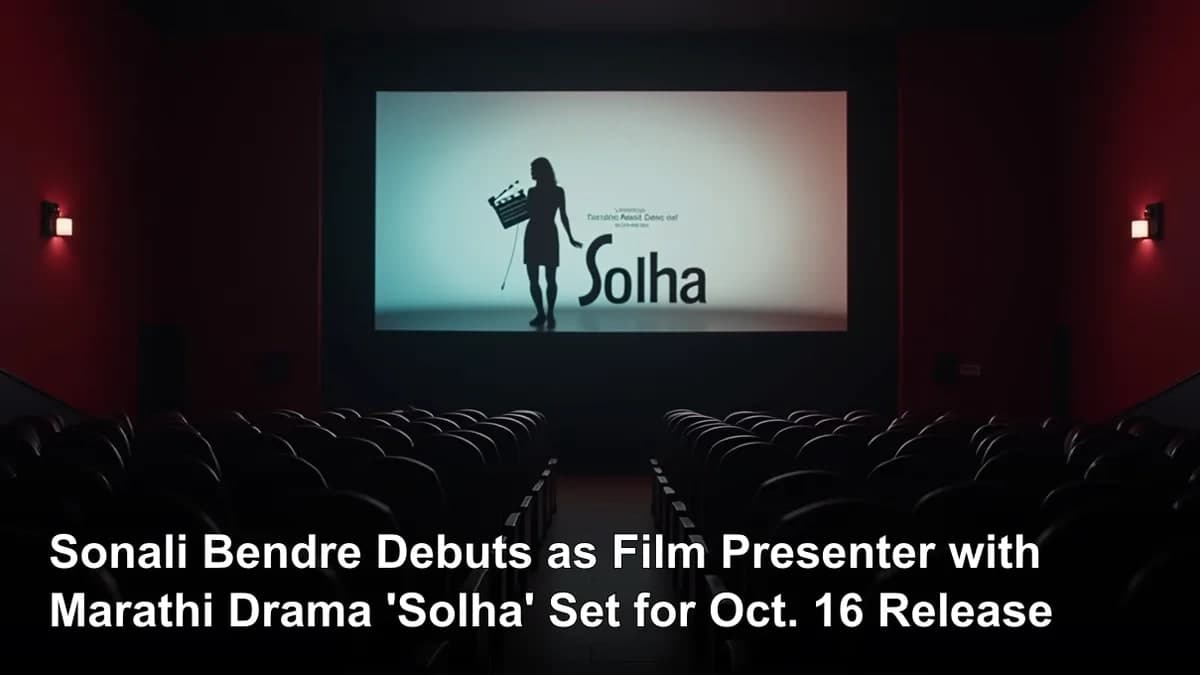 Sonali Bendre Debuts as Film Presenter with Marathi Drama 'Solha' Set for Oct. 16 Release