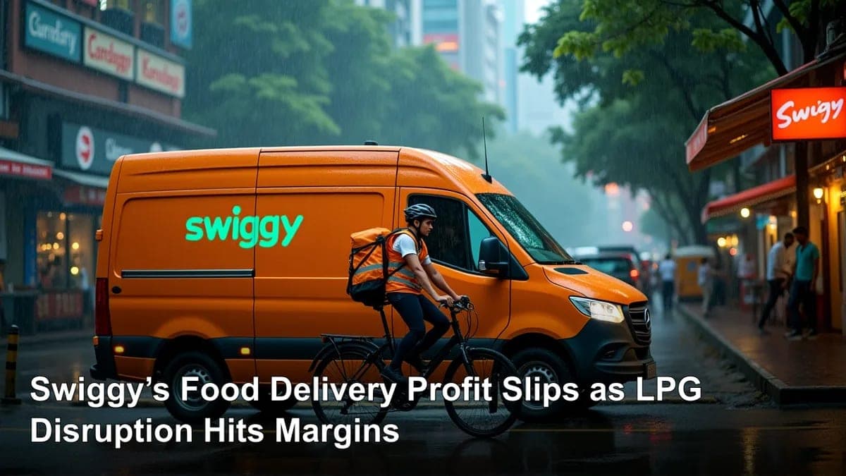 Swiggy’s Food Delivery Profit Slips as LPG Disruption Hits Margins
