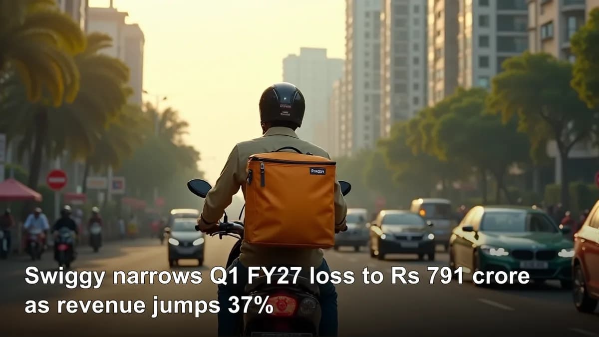 Swiggy narrows Q1 FY27 loss to Rs 791 crore as revenue jumps 37%